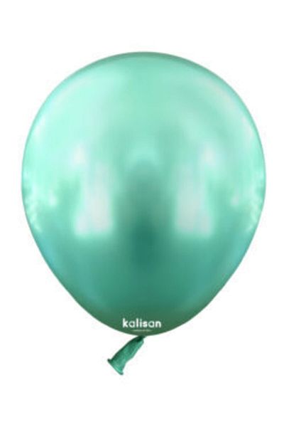 Kalisan Green Chrome Balloon - 10 Pieces, Small Size 5 Inch