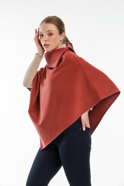 Pitti Women's Brick Poncho 70257-p