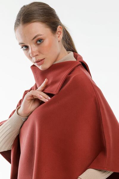 Pitti Women's Brick Poncho 70257-p