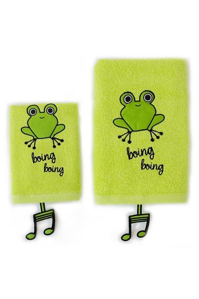 Milk & Moo Handtuch für Kinder – 2er-Set Sprotte Frosch