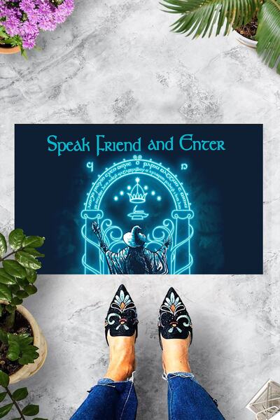 Evsebu Speak Friend Çok Amaçlı Iç Ve Dış Kapı Paspası