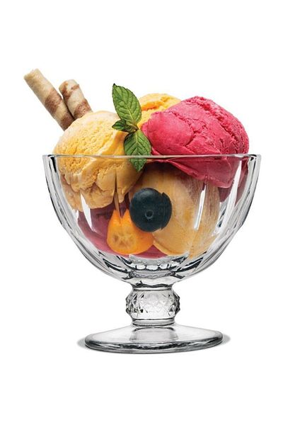 Paşabahçe Diamond Ice Cream Pot 280cc Set of 6