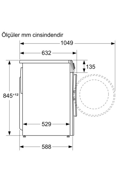 Bosch WGA141X1TR 9 kg 1000 Devir Çamaşır Makinesi Beyaz