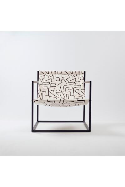 Fineroom Living " Bernie Chair " Metal Koltuk