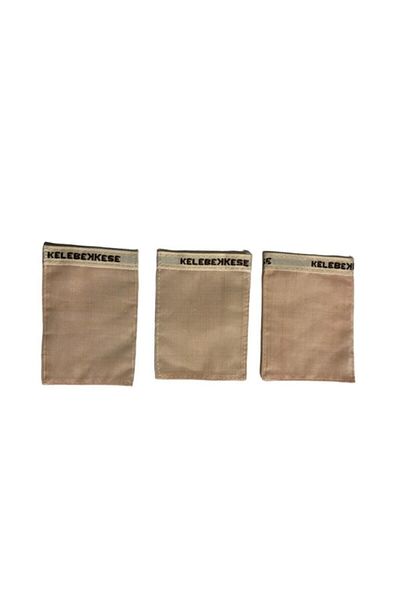 Kelebek Kese Facial Pouch 3 Pieces Butterfly Genuine Cocoon Silk Bora 3 Pieces