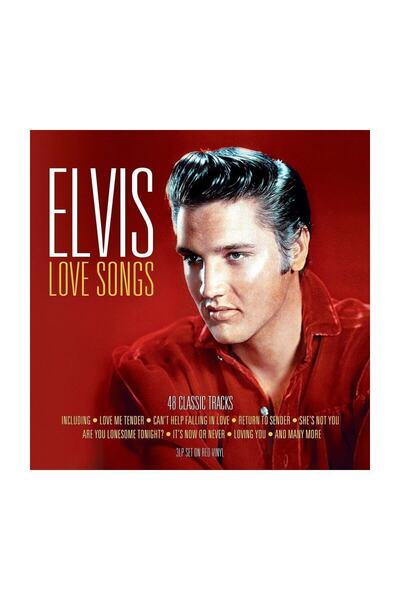 Genel Markalar Yabancı Plak - Elvis Presley - Love Songs 3 Kırmızı Lp)