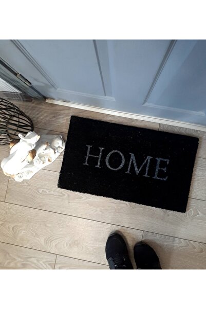 GizHome Koko Siyah Home Kaymaz Taban Kapı Paspası 35x60 Cm