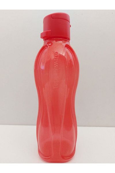 Tupperware Eco Bottle 500 ml Silvery Red Practical Lid