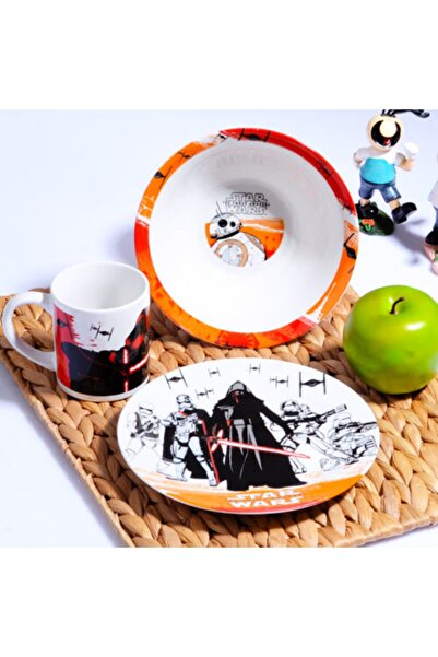 MOS'EV Star Wars Porselen Tabak Kase Kupa Takımı