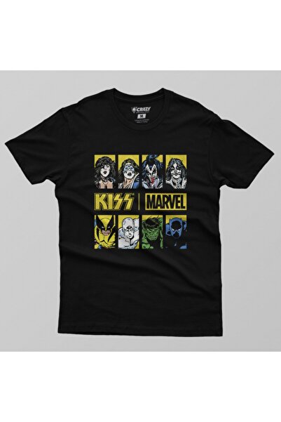 Crazy Унісекс чорна футболка з принтом