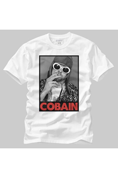 Crazy Nirvana Cobain muški smoking portret T-shirt