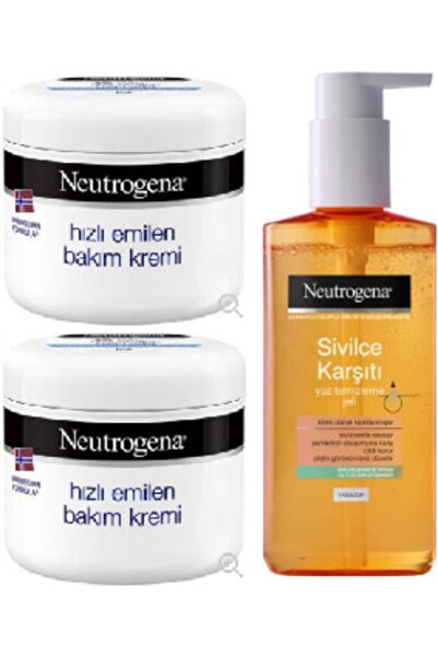 Neutrogena كريم عناية سريع الامتصاص 300 مل (قطعتين) لتنظيف الوجه ضد حب الشباب...