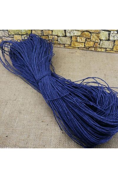 Aker Hediyelik Σκούρο μπλε χαρτί σχοινί Kraft Twines Paper Twine Saks Blue Kraft Models Paper Twines 1 Tie 200 300gr