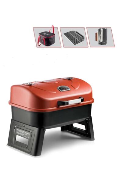 Guruss Go Grıll Set Oksit Kırmızı Göktaş Mangal