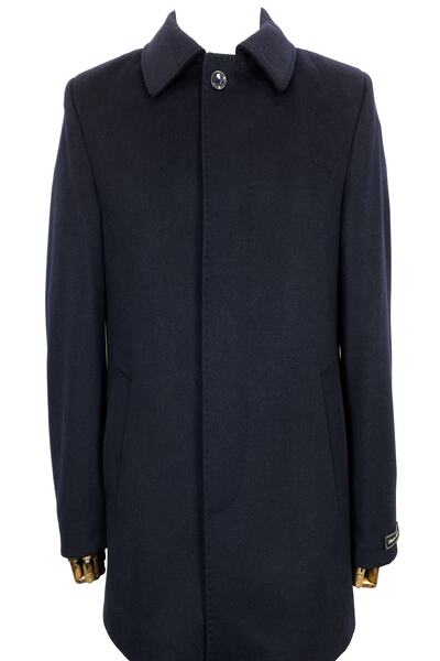 ŞAN GİYİM 655 Erkek Lacivert Bebe Yaka Kaban