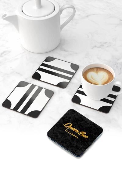 Queen Bee İstanbul قاعدة أكواب بلكسي - 4 قطع -lv Valisette