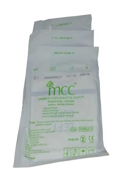MCC Sterile Surgical Gloves Powder Free - 50 Pairs