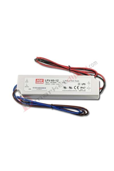 Meanwell Lpv-60-12 12vdc 5.0amp Ip67 Güç Kaynağı