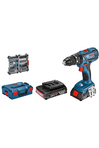 Bosch Gsb 18v-28 Professional 2.0 Ah Çift Akü Darbeli Delme Vidalama Makinesi...