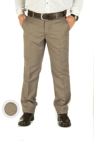 wontilotte Men's Max Mink Plain Linen Trousers 6