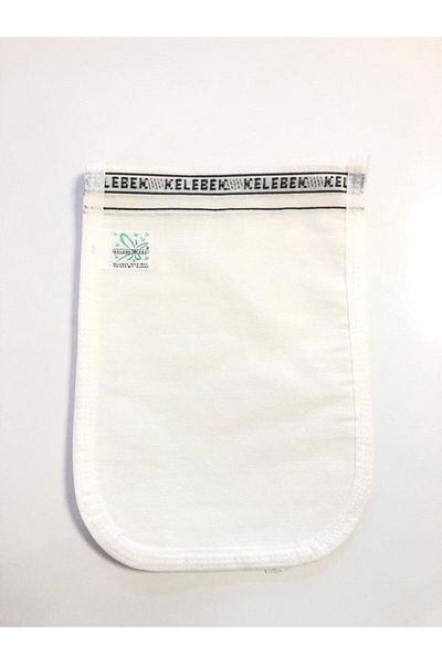 Kelebek Kese 162 Thin Butterfly Bath and Bath Washcloth (white)