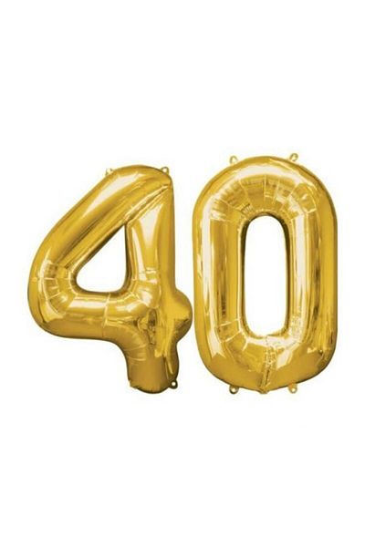 Parti Station 40 Years Old Gold Foil Balloon (76 cm)