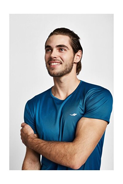 Lescon Чоловіча синя футболка з короткими рукавами 19s-1220-19b