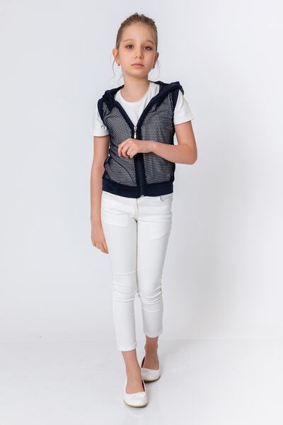 incity Жилет для дівчинки темно-синій