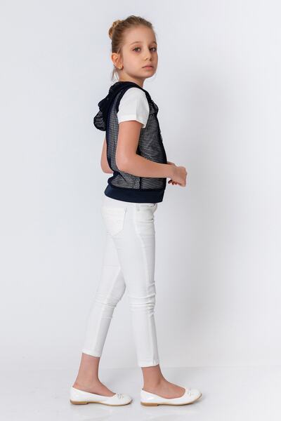 incity Жилет для дівчинки темно-синій