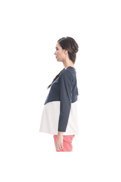 Even Fashion Hamile Giyim Women's Navy Blue Bow Detailed Pregnant Bolero
