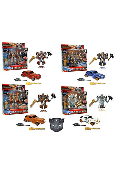 hediyecik Transformers 1:32 Büyük Boy Sesli Ve Işıklı Robota Dönüşen Araba 22 Cm