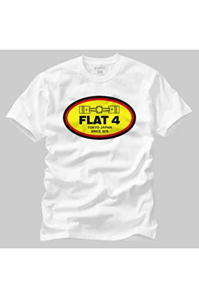 Crazy Чоловічий білий футболка Flat 4 Tokyo Japan