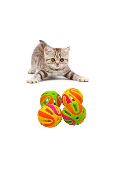 Mixpet 5 Cm 4 Pieces Cat Play Ball - Rattle