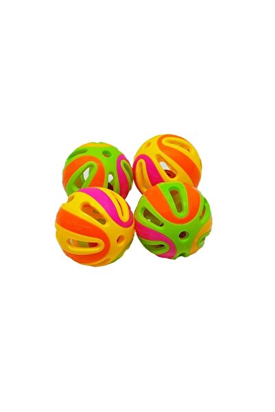 Mixpet 5 Cm 4 Pieces Cat Play Ball - Rattle