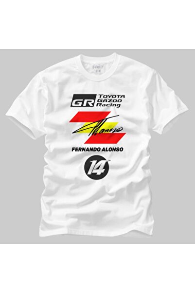 Crazy Ανδρικό λευκό μπλουζάκι Fernando Alonso Wec