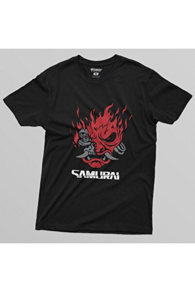 Crazy Ανδρικό μπλουζάκι με λογότυπο Cyberpunk 2077 Samurai