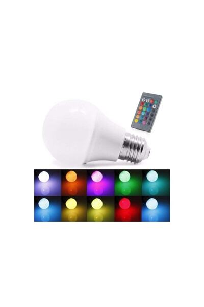 Genel Markalar Alta Led Uzaktan Kumandalı Led White Rgb Led Ampul Ac85-265v