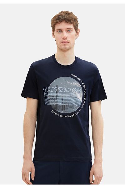 Tom Tailor Foto Baskılı T-Shirt Kurzarmshirt