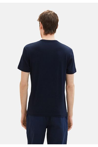 Tom Tailor T-Shirt Kurzarmshirt mit Front-Logo-Print