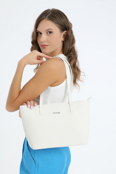 Fossil حقيبة كتف نسائية بيضاء 05FS23K506