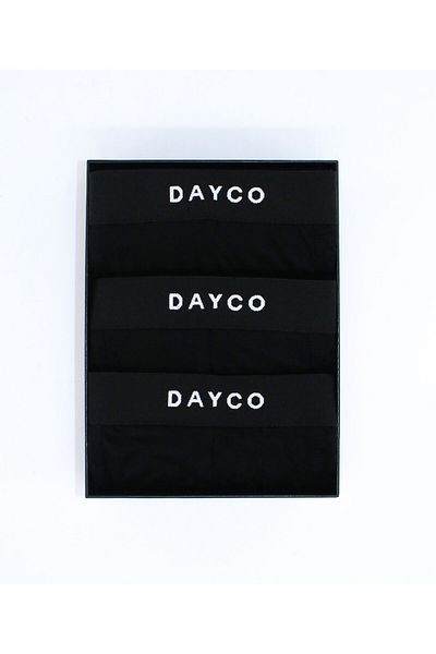 DAYCO Premium Μαύρο Ανδρικό Μπαμπού Boxer 3 τεμαχίων Advantage Pack-SYH
