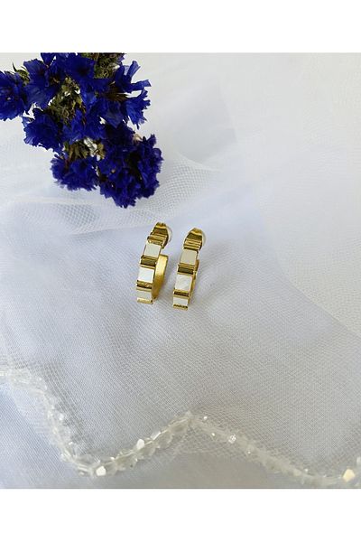 Fynbos Stainless Steel Pearlescent Earrings