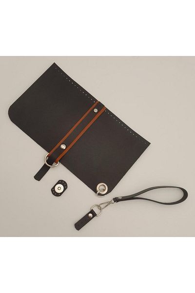 angel çanta aksesuar Αξεσουάρ Angel Bag Βραδινό φόρεμα από συνθετικό δέρμα Σετ τσάντα Cluch Μαύρο Χρώμα Ασημί μεταλλικό