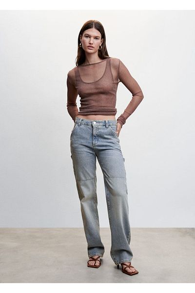 MANGO Woman Carpenter Cargo-Jeans
