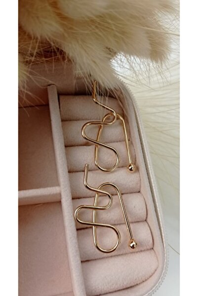 İLKYAZ الأقراط تصميم الذهب التبعي