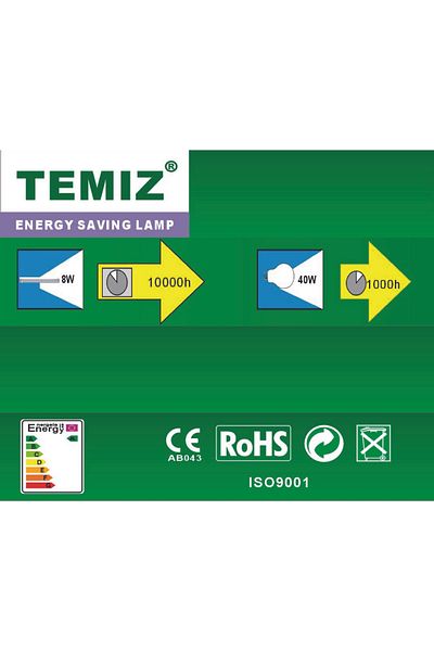 Temiz Kitchen Under Counter Light Lighting Tape Luminaire 8w 32cm White Light 220v Kitchen Cabinet Countertop Light