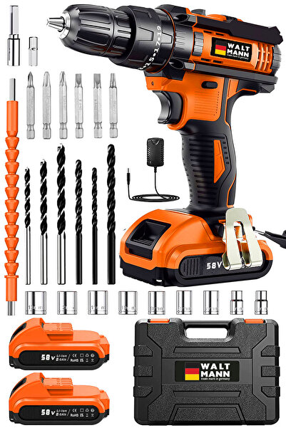 WaltMann Germany XR Orange 58 V 10 Amper Hybrid Lİ-ON Bakır Şanzuman Akülü Vi...