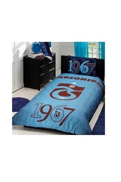 Taç Set cuvertură de pilota cu licență Trabzon Spor Claret Red Blue Set cuvertură de pilota unică