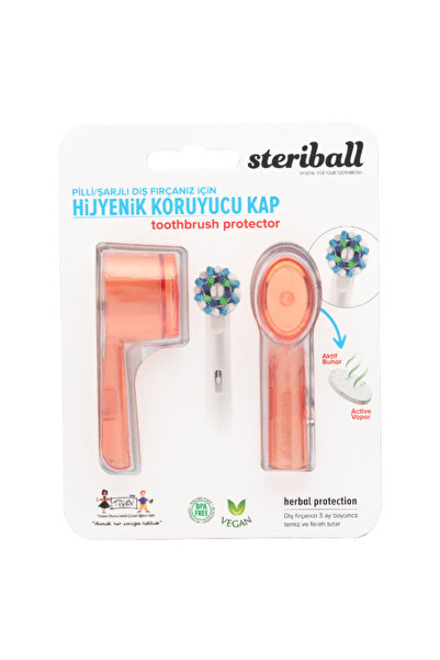 Steriball ŞARJLI VE PİLLİ DİŞ FIRÇALARI İÇİN HİJYENİK DİŞ FIRÇASI KORUMA KABI...