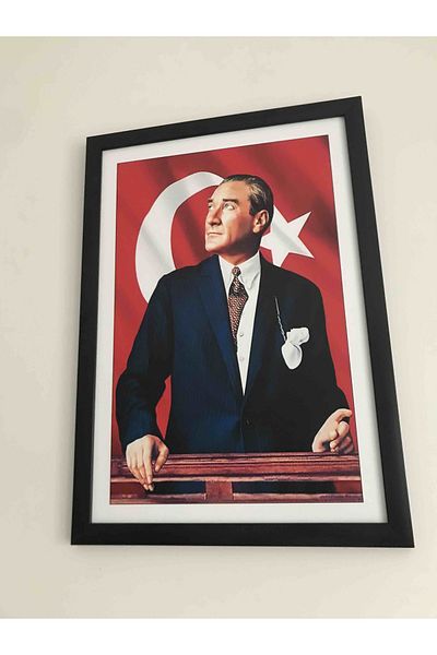 beedene Πορτρέτο Ατατούρκ με κορνίζα